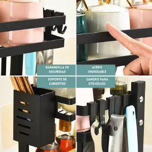 Estante para Condimentos de 2 Niveles: Organización y Estilo para tu Cocina - ESTANTE PARA CONDIMENTOS 2 NV