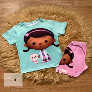 Conjunto Cómodo y Divertido: Short y Camiseta para Niños - NIÑOS SHORT Y CAMISETA MANGA CORTA