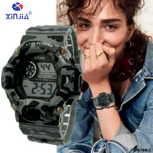 RELOJ XINJIA GRIS CAMUFLADO XJ-878M-2: Estilo y Resistencia en tu Muñeca - RELOJ XINJIA GRIS CAMUFLADO XJ-878M-2