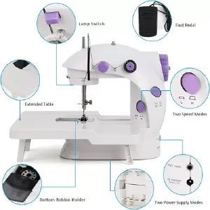 MAQUINA DE COSER CON MESA INDUSTRIAL - MAQUINA DE COSER CON MESA