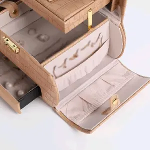 Descubre el Joyero de Rosa Moderno: Elegancia y Organización en tu Espacio - JOYERO DE ROSA MODERNO ORGANIZADOR