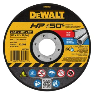 Disco Fino Hp 4.5"X.045"X7/8" Tipo 41 D: Precisión y Rendimiento Inigualables - Disco Fino Hp 4.5"X.045"X7/8" Tipo 41 D