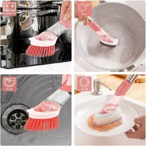 KIT DE CEPILLOS DE LIMPIEZA: BRILLO IMPECABLE PARA TU HOGAR - KIT DE CEPILLOS DE LIMPIEZA