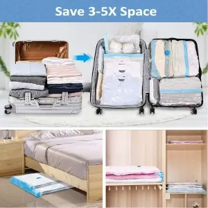 BOLSA AL VACÍO PARA VIAJES - ORGANIZA TU CLOSET - BOLSA AL VACIO VIAJE - CLOSET