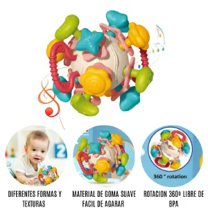 PELOTA DIDÁCTICA MONTESSORI: Estimula el desarrollo de tu bebé - PELOTA DIDACTICA MONTESSORI