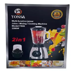 Licuadora Yonsa 2 en 1: ¡Potencia y Versatilidad en un Solo Aparato! - Licuadora Yonsa 2 En 1