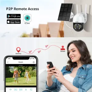 Cámara Solar 4G de 3MP 360: Vigilancia Total con Energía Sostenible - Cámara Solar 4G de 3MP 360