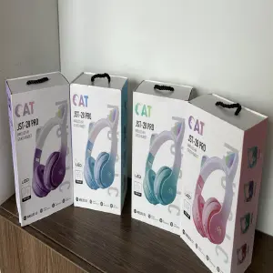 Auriculares Bluetooth Con Orejas De Gato: ¡Escucha tu música con estilo! - Auriculares Bluetooth Con Orejas De Gato