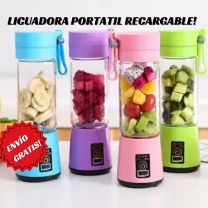 LICUADORA PORTÁTIL RECARGABLE T-36: ¡Tu Jugo Fresco Donde Quieras! - LICUADORA PORTATIL RECARGABLE  T-36