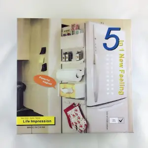 Soporte Magnético 5 en 1: ¡Revoluciona tu Organización! - Soporte Imantado 5 En 1 Rollo De Papel A
