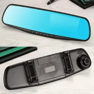 Espejo Retrovisor Doble Cámara con Pantalla: Visión Clara y Segura - Espejo Retrovisor Doble Cámara Pantalla
