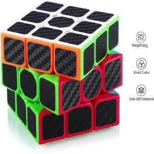 Desafía tu Mente con el Cubo Rubik 3x3 Qiyi Warrior S Carbono - Cubo Rubik 3X3 Qiyi Warrior S Carbono