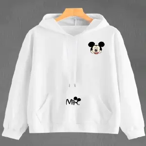 Buzo Hoodie Blanco Mickey: Comodidad y Estilo Inconfundible - Buzo, Buso Hoodie Blanco Mickey