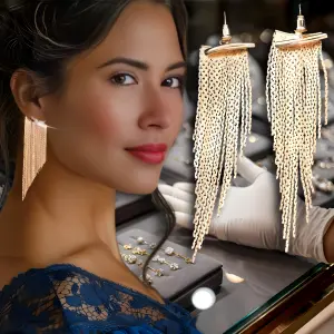 Aretes colgantes: Elegancia y estilo que te harán brillar - Aretes colgantes
