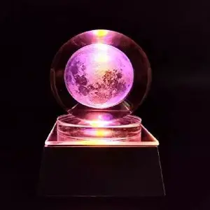 BOLA DE CRISTAL RGB BASE METAL: Ilumina tu espacio con estilo - BOLA DE CRISTAL RGB BASE METAL