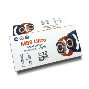 SmarWatch M59 Ultra 2: Elegancia y Tecnología en tu Muñeca - SmarWatch M59 Ultra 2 Manillas Neg/Blanc