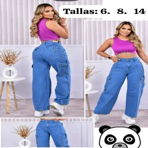 🔥 JEANS DAMA: ¡Estilo Rígido y Cargo que te Encantará! 🔥 - 🔥JEANS DAMA 🔥  🌈 RÍGIDO CARGOS 🌈