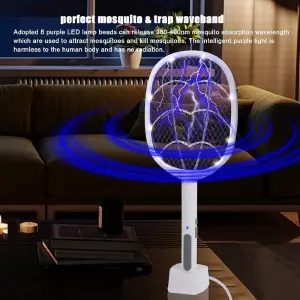 Raqueta Eléctrica 4 en 1: ¡Adiós Mosquitos y Zancudos! - Raqueta Mata Moscas/zancudos 4 En 1 Reca