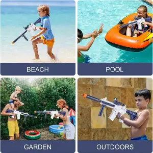 Pistola de Agua Eléctrica de Largo Alcance: ¡Diversión Refrescante al Máximo! - Pistola de agua eléctrica largo Alcance