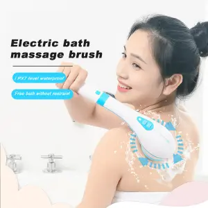Cepillo de Ducha Eléctrico para Espalda y Cuerpo: ¡Limpieza Profunda al Alcance de Tu Mano! - Cepillo Ducha Espalda Electrico cuerpo