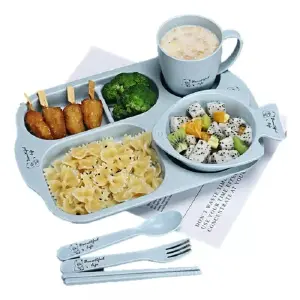 DG Set Plato Bambu: El Set de Vajilla Ecológico y Elegante - DG Set Plato Bambu 6 Piezas
