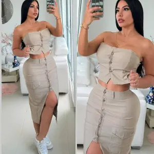 Conjunto Katy: Estilo y Comodidad para Tu Día - Conjunto falda cargo+blusas Katy