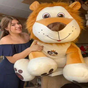 Peluche de León Gigante: ¡1.50m de puro cariño! - Peluche de león 1.50m