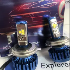 Par de Bombillos Turbo LED H4 24,000 Lm - Par bombillos Turbo Led H4 24,000 Lm