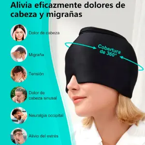 GORRO DE GEL PARA DOLOR DE MIGRAÑA: Alivio Instantáneo y Efectivo - GORRO DE GEL PARA DOLOR DE MIGRAÑA