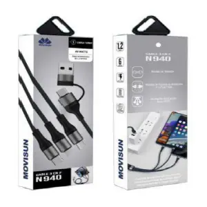 Cable Pulpo de Carga Rápida 60W: ¡Conecta Todo, Carga Todo! - Cable Pulpo de 60W