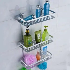 ESTANTE 3 NIVELES REPISA EN ALUMINIO: ¡Organización y Estilo para tu Hogar! - ESTANTE 3 NIVELES REPISA EN ALUMINIO