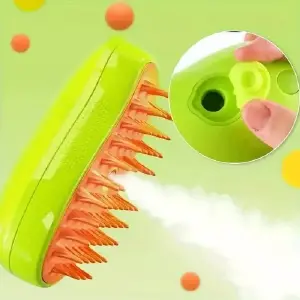 Cepillo de Vapor para Mascotas: ¡Elimina el Pelo y Relaja a tu Amigo Peludo! - Cepillo Vapor Para mascotas  Quita pelo