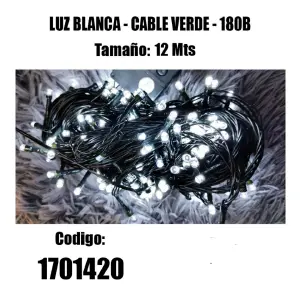 Luz Lineal LED de Alta Eficiencia - 12 Metros - LUZ LINEAL CBL VERD BLANCA 12MTS 1701420