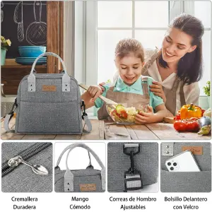 Lonchera Térmica Para Almuerzo y Picnic: ¡Lleva tus comidas frescas a donde vayas! - Lonchera Térmica Almuerzo Picnic 16CM25