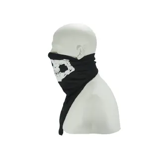 CUELLERO MICROPERFORADO NEGRO CRÁNEO: Elegancia y Estilo Oscuro - CUELLERO MICROPERFORADO NEGRO CRANEO