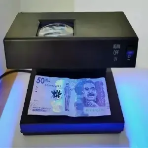 Detecta Billetes Falsos al Instante con Luz Violeta - Probador Billetes Falsos Luz violeta