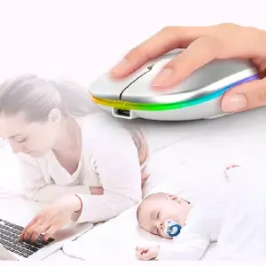 MOUSE RECARGABLE 2 EN 1 RGB: ¡Experiencia de juego superior! - MOUSE RECARGABLE 2 EN 1 RGB