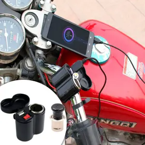 Cargador Moto Celular 2 en 1 USB CD3016: ¡Carga tu dispositivo sobre la marcha! - Cargador Moto Celular 2 En 1 USB CD3016