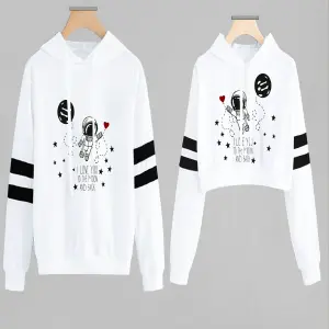 Buzo Astronauta Pareja: ¡El Confort Cósmico para Ti y Tu Ser Amado! - Buzo, Buso Hoodie astronauta pareja 8