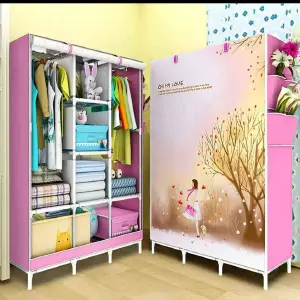 Armario de Tela para Niña: ¡Orden y Diversión! - ARMARIO DE TELA  3 CUERPOS  PARA NIÑA