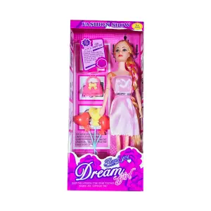 Muñeca Vestido Elegante: El Encanto que tu Pequeña Amará - Muñeca Vestido Elegante Globos Corazon