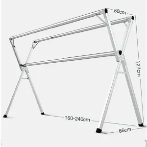TENDEDERO DE ROPA 3 NIVELES METÁLICO: ¡Organización y Espacio para tu Ropa! - TENDEDERO ROPA 3 NIVELES METALICO
