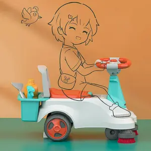 Carro Montable Juguete: ¡Diversión y Aprendizaje a Cada Paseo! - Carro Montable Juguete Limpieza Andador