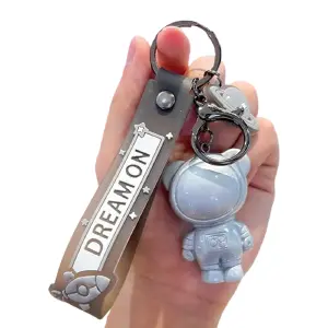 Llavero Astronauta Oso Espacial Gris