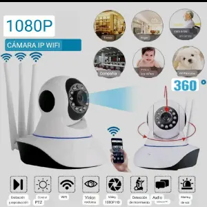 CÁMARA TRES ANTENAS 360°: SEGURIDAD TOTAL PARA SU HOGAR - CÁMARA TRES ANTENAS 360 CAMARA SEGURIDAD