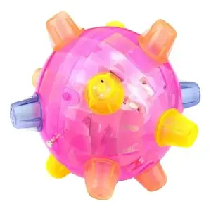 Bola Saltarina con Luces LED para Mascotas - Bola saltarina con luces juguete mascota