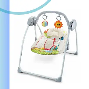 Silla Mecedora Columpio Eléctrico Bebeglo: ¡El Descanso Perfecto para tu Bebé! - Silla Mecedora Columpio Eléctrico