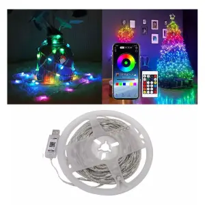 Tira Flexible de Luces LED Inteligentes Controlada por App - Tira Flexible Luces Led Inteligente App