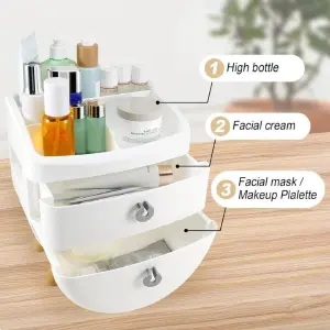 ORGANIZADOR DE MAQUILLAJE CON CAJONES: ¡Elegancia y Orden en tu Tocador! - ORGANIZADOR DE MAQUILLAJE CON CAJONES