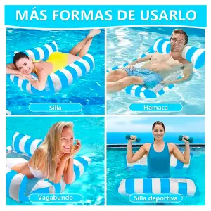 Flotador Hamaca 4 Lados: Tu Oasis de Relajación en la Piscina - Flotador Hamaca 4 Lados Adultos Piscina